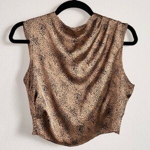 Sincerely Jules Sleeveless Leopard Print Top / M